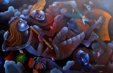 indio Painting - krishnalila 2 india